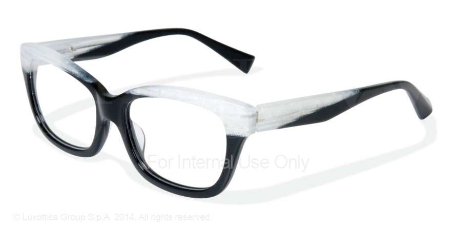  clear/white stripe black