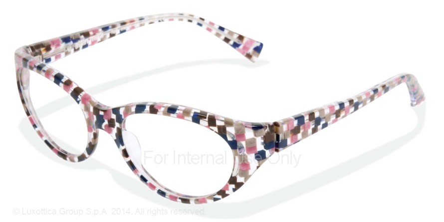  clear/check pink navy crystal