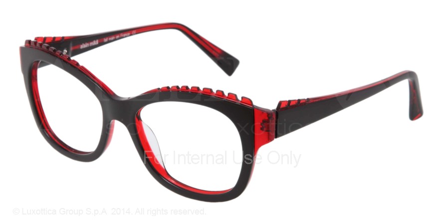  clear/black red