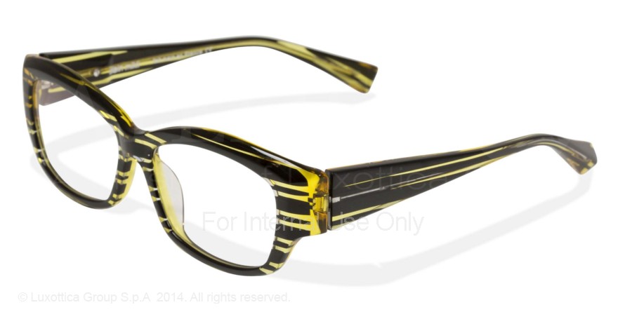  clear/black stripes crystal yellow