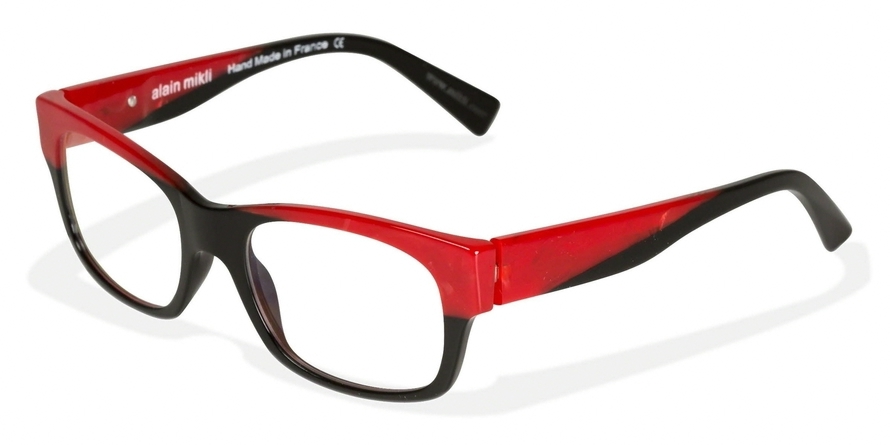  clear/black red