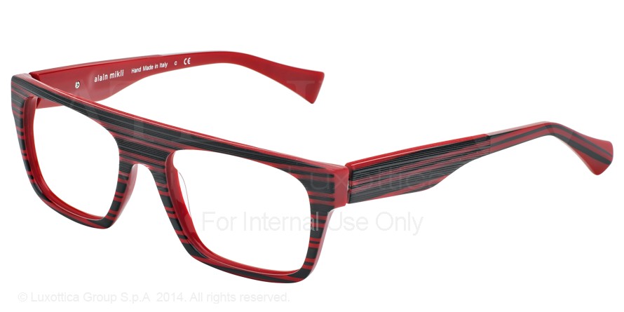  clear/strippet black red