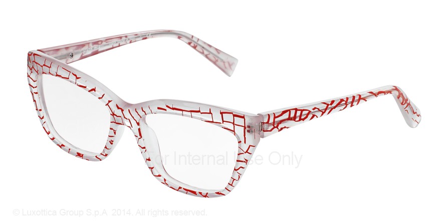  clear/red opali white