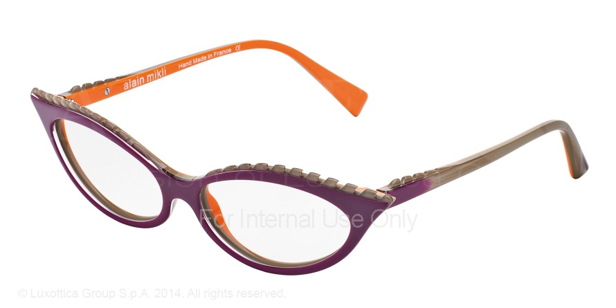  clear/violet beige orange