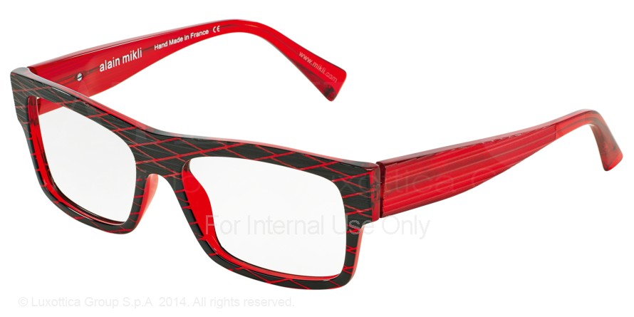  clear/black red