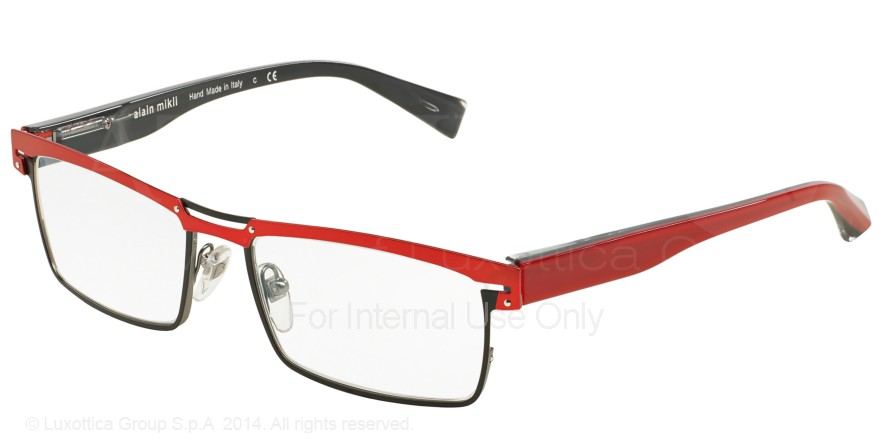  clear/red black gunmetal