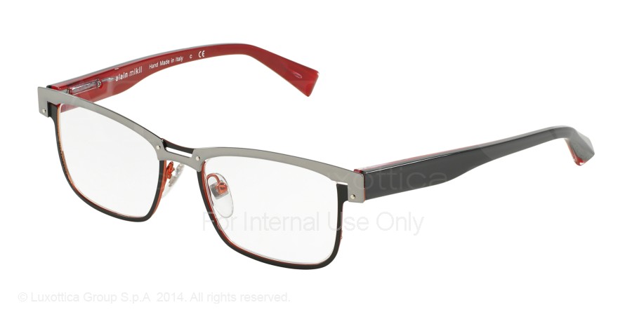  clear/gunmetal black red