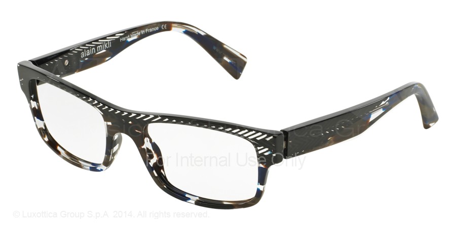  clear/black chevron blue brwn havana