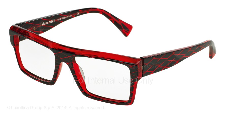  clear/diamonds black red