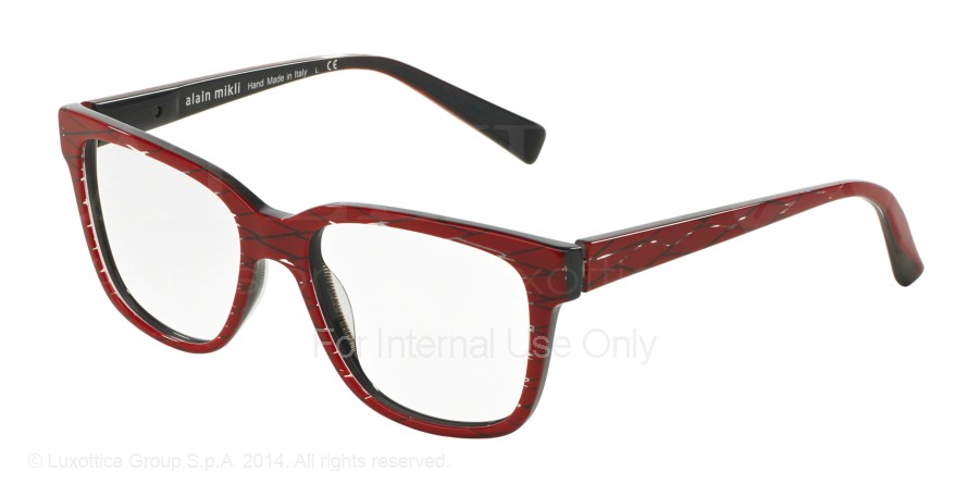  clear/losange red black