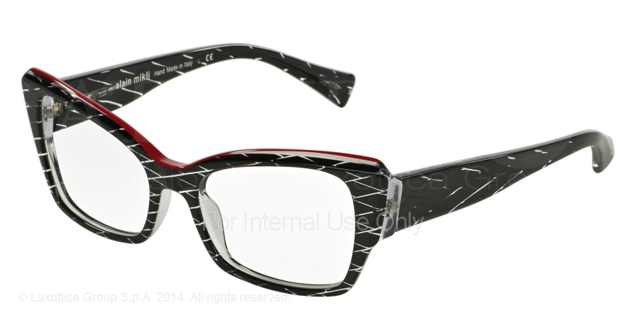  clear/black losange cry red