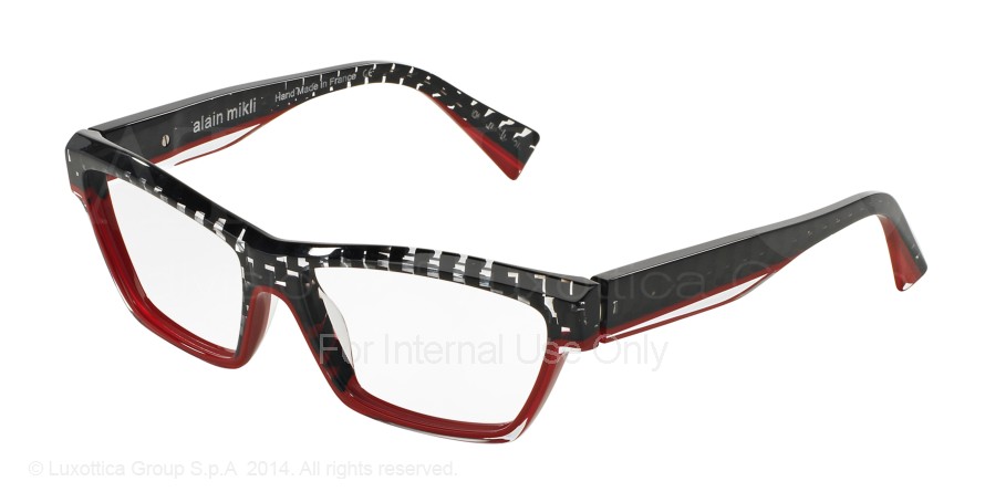  clear/cry red damier black