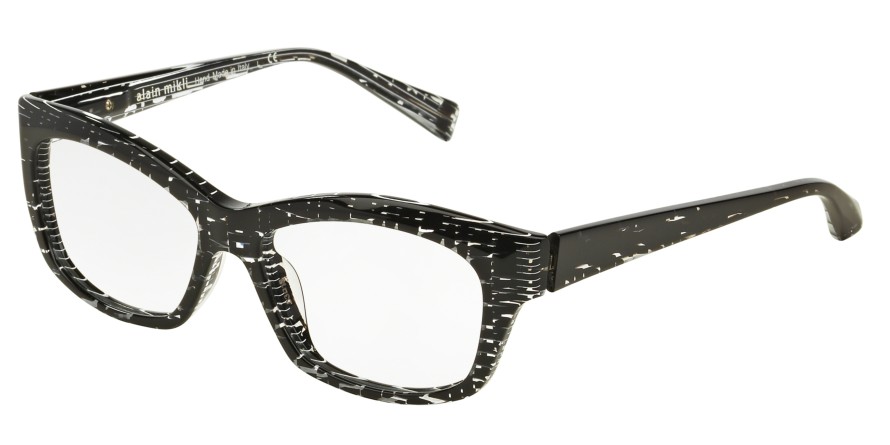  clear/blk spots b w striped