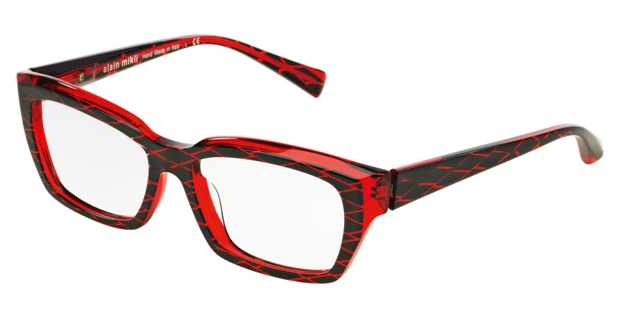  clear/blk losange red