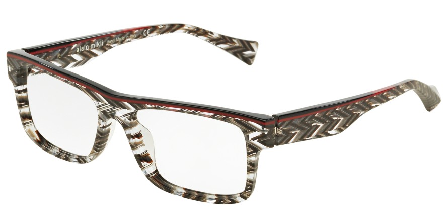  clear/zigzag blk red red blk