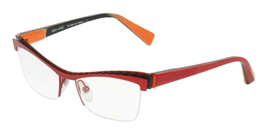  clear/red black orange