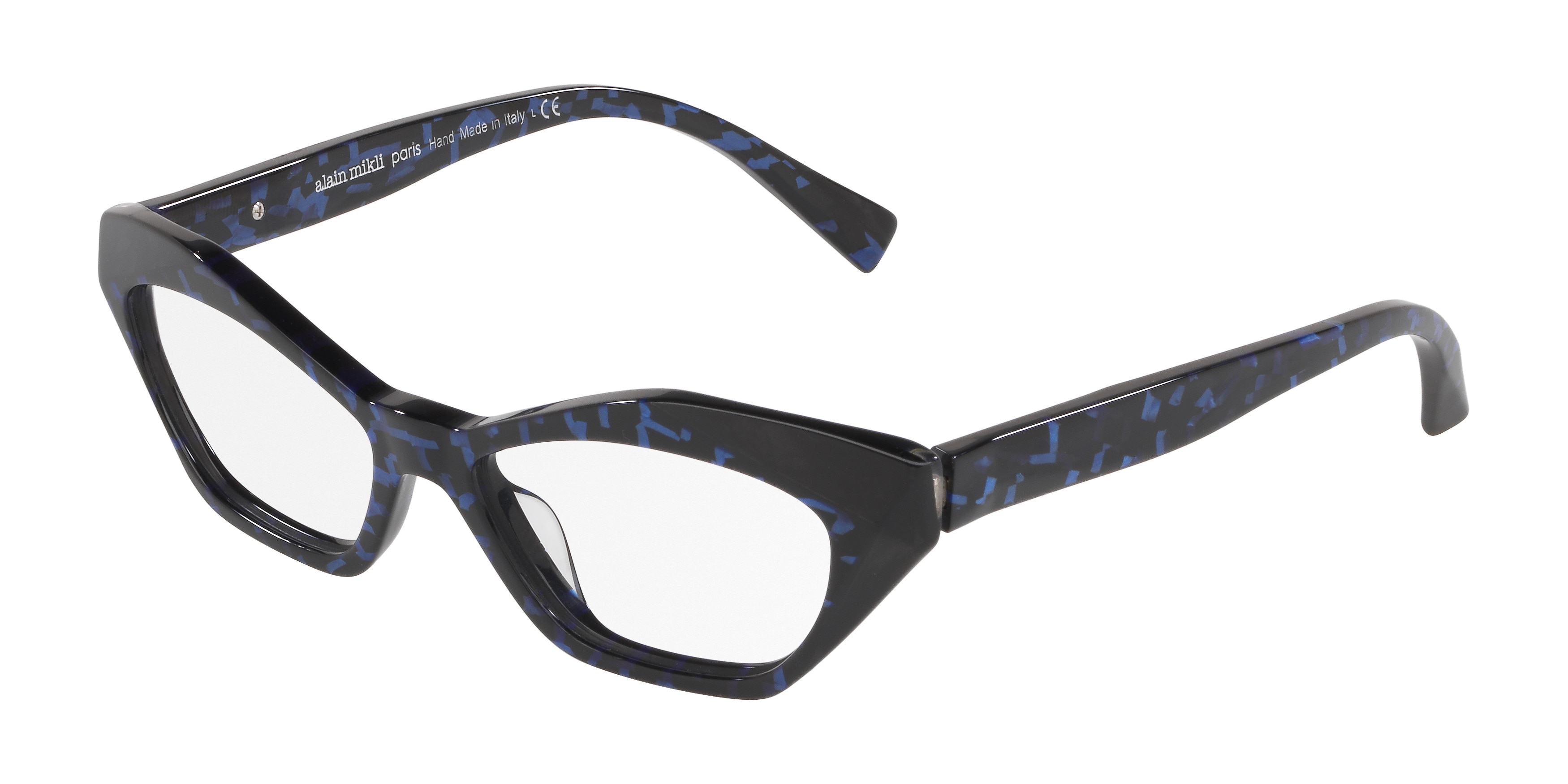  clear/blue memphis noir mikli