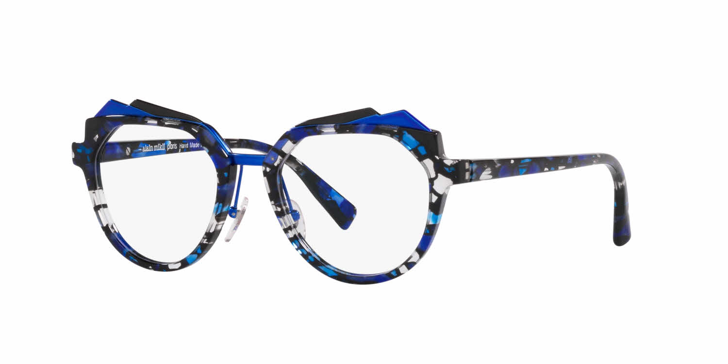  clear lens/mosaic blue black