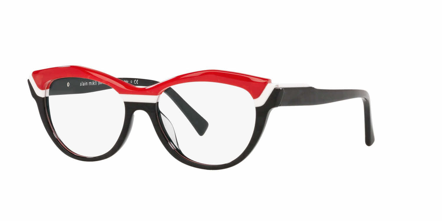  clear lens/noir mikli white rogue mikli