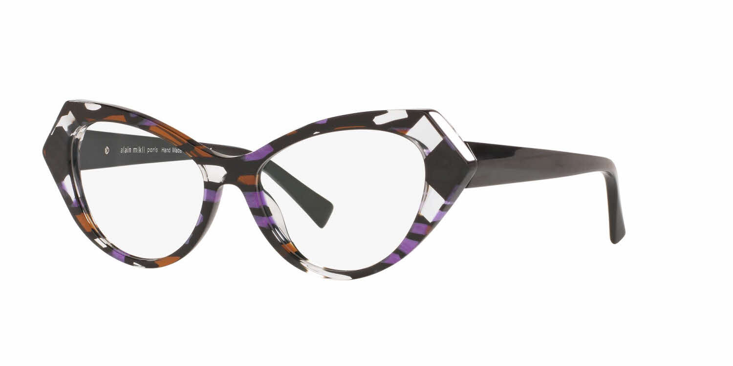  clear lens/purple stained glass crystal noir
