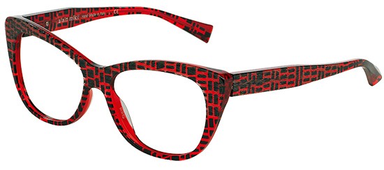  clear/red checked black