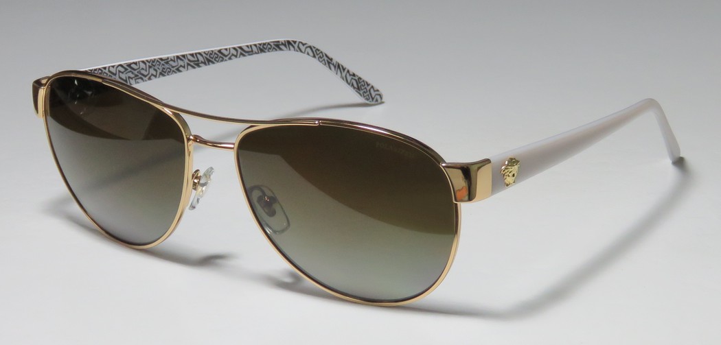  brown polarized/white gold