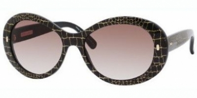  croc black/brown gradient lens