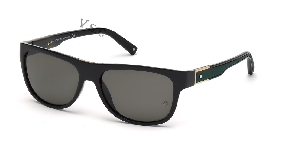  green polarized/shiny black