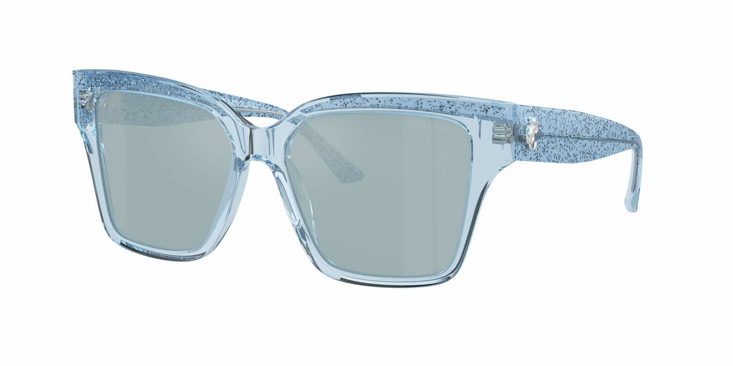  light azure silver mirror/transparent azure glitter