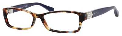  clear/spotted havana blue