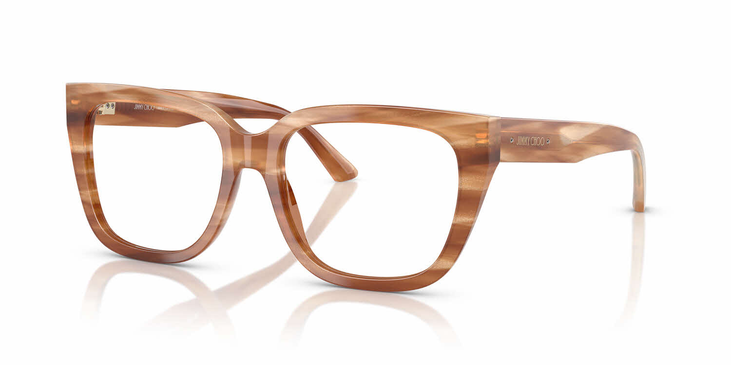  clear lens/striped havana glitter brown