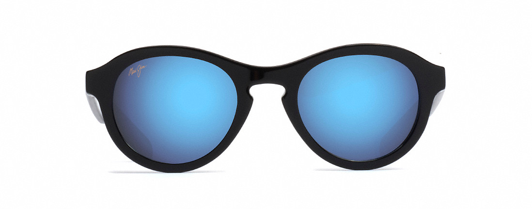  blue hawaii blue mirror coating provides a stylish new look./black gloss