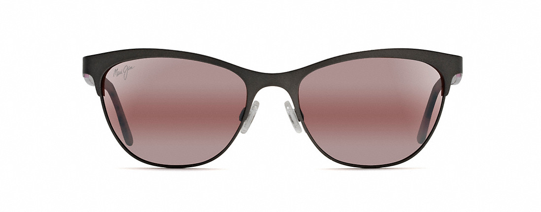  maui rose subtle rose tone is the most comfortable on the eyes./satin dark gunmetal