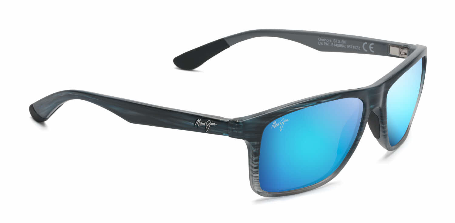  blue hawaii mirror polarizedplus2 lens/blue black stripe fade