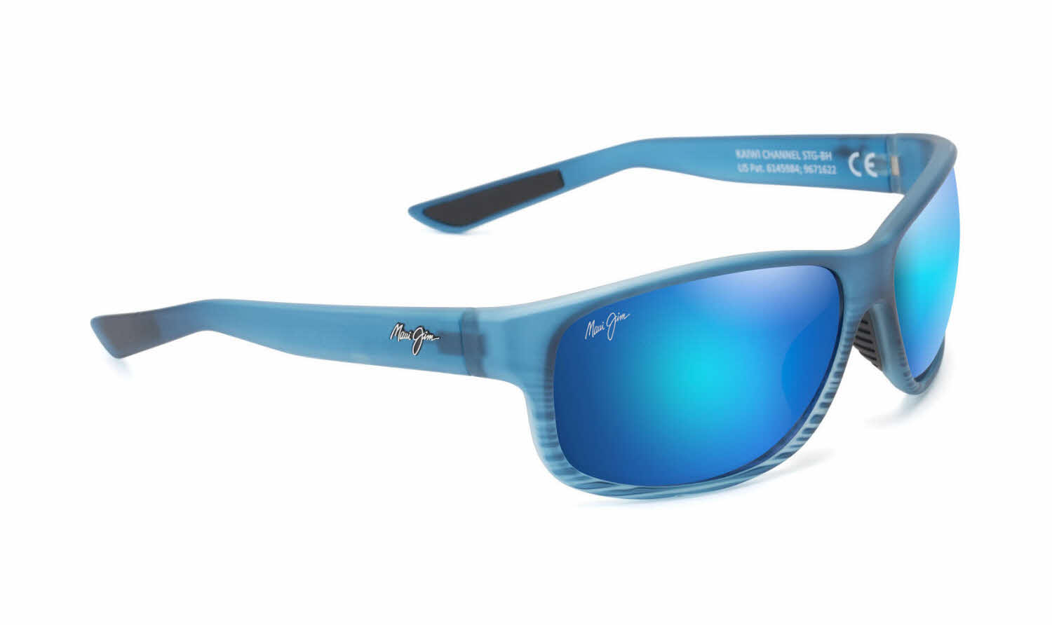  blue hawaii mirror polarizedplus2 lens/blue black stripe