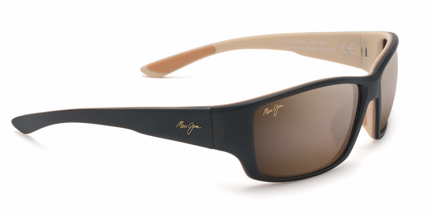  hcl bronze polarizedplus2 lens/matte dark transparent brown tan cream
