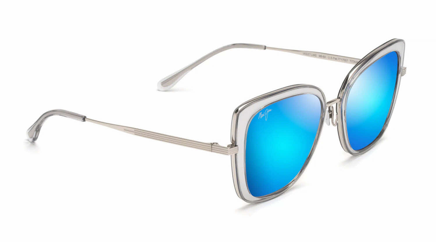  blue hawaii mirror polarizedplus2 lens/transparent grey with silver