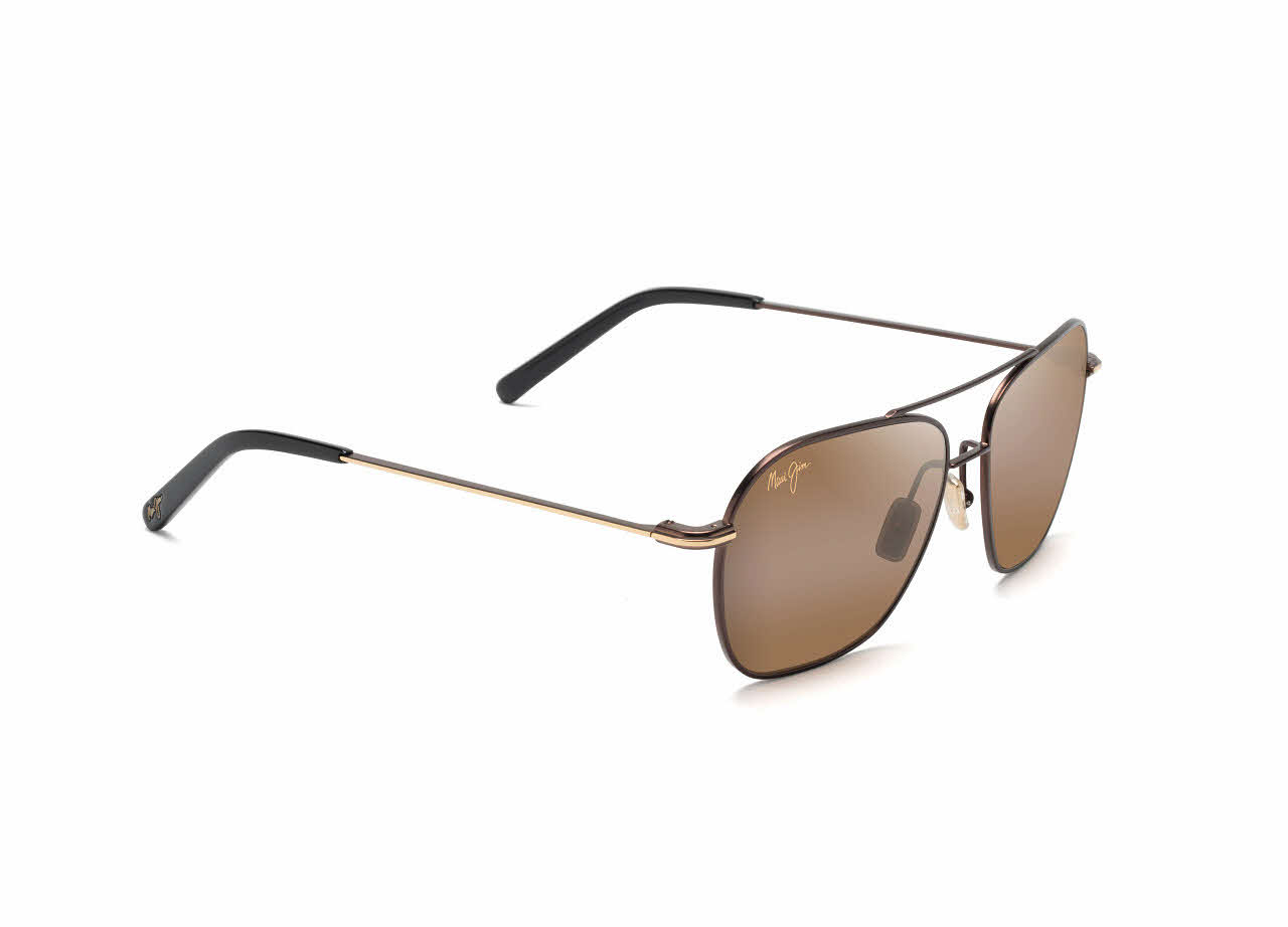  hcl bronze bi gradient polarizedplus2 lens/dark brown with gold stripe