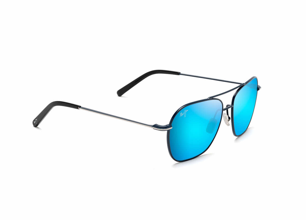  blue hawaii mirror polarizedplus2 lens/dark navy with silver stripe