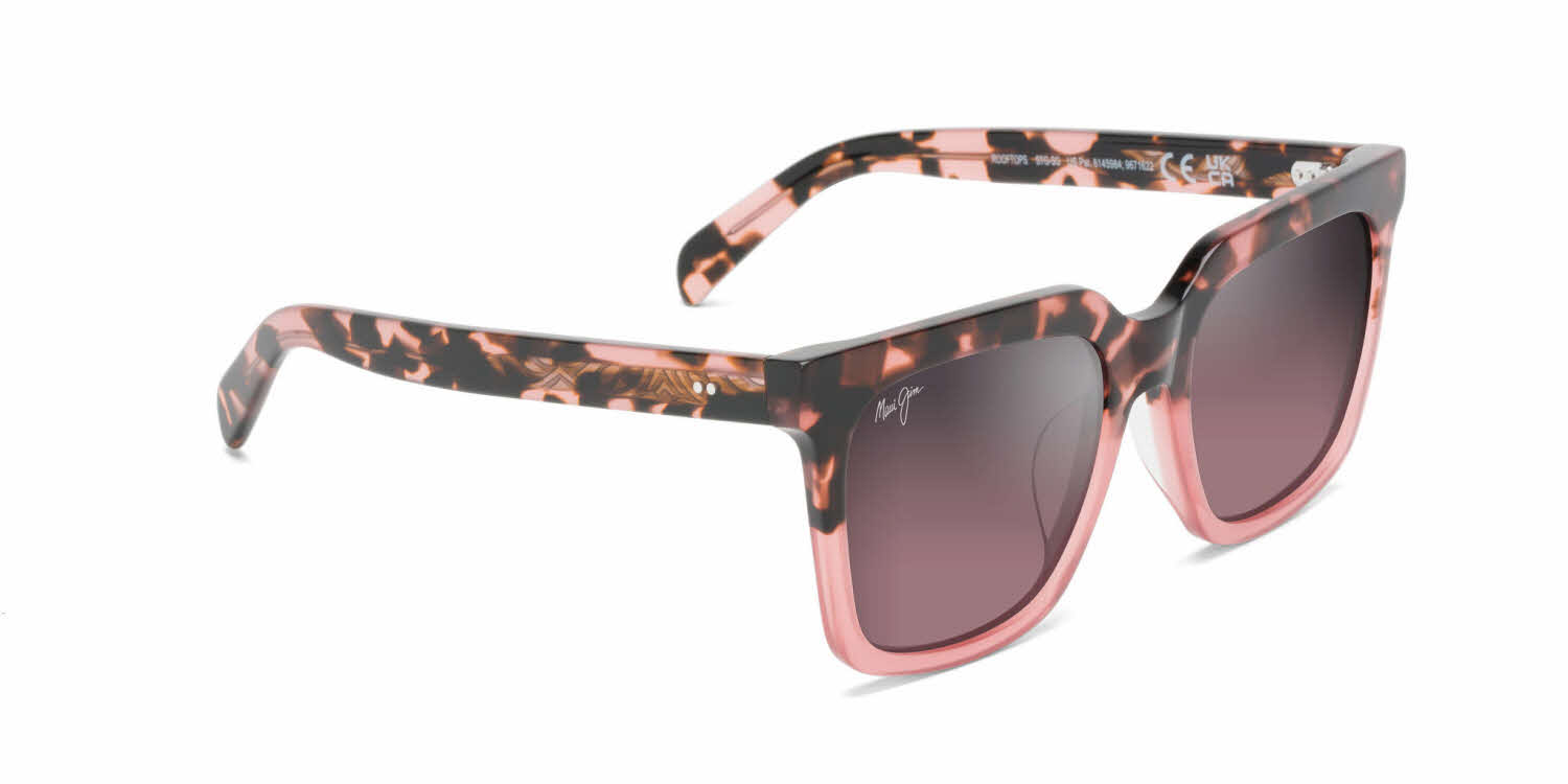  maui rose mauigradient polarizedplus2 lens/pink tortoise with pink