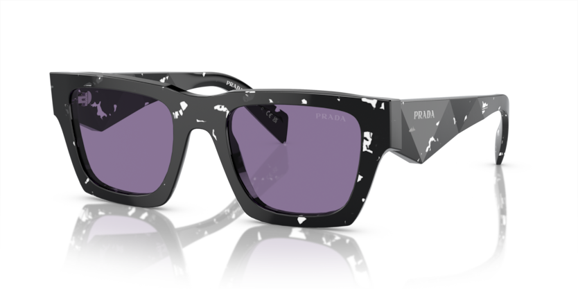  violet mirror internal silver/tortoise black crystal