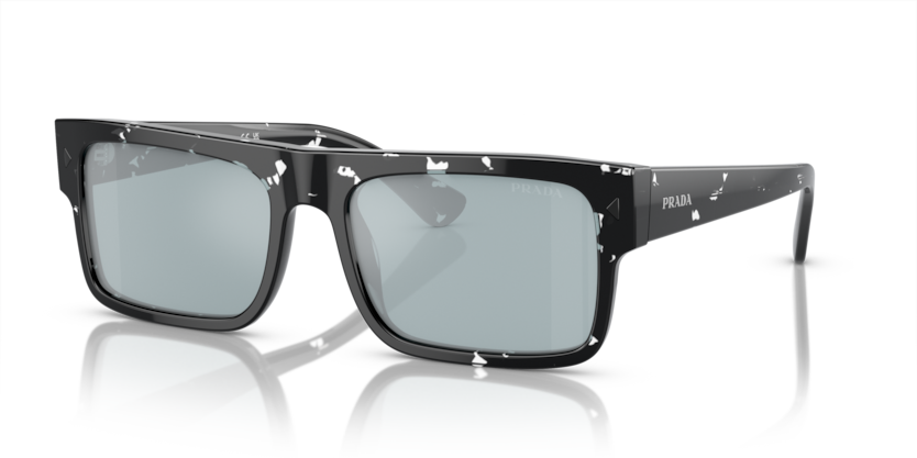  light blue mirror silver/havana black transparent