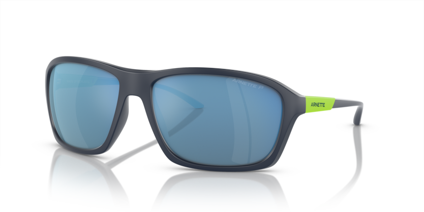  dark grey mirror water polarized/matte blue