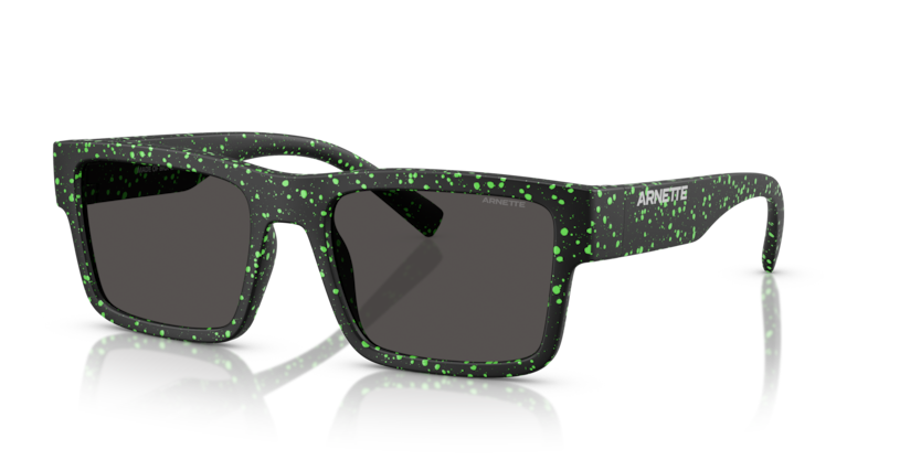  dark grey/matte black/gekko green splatter