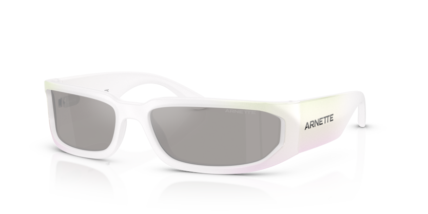  light grey mirror silver/opalescent white gradient