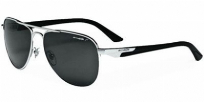  as shown/silver with black temple polar grey lens