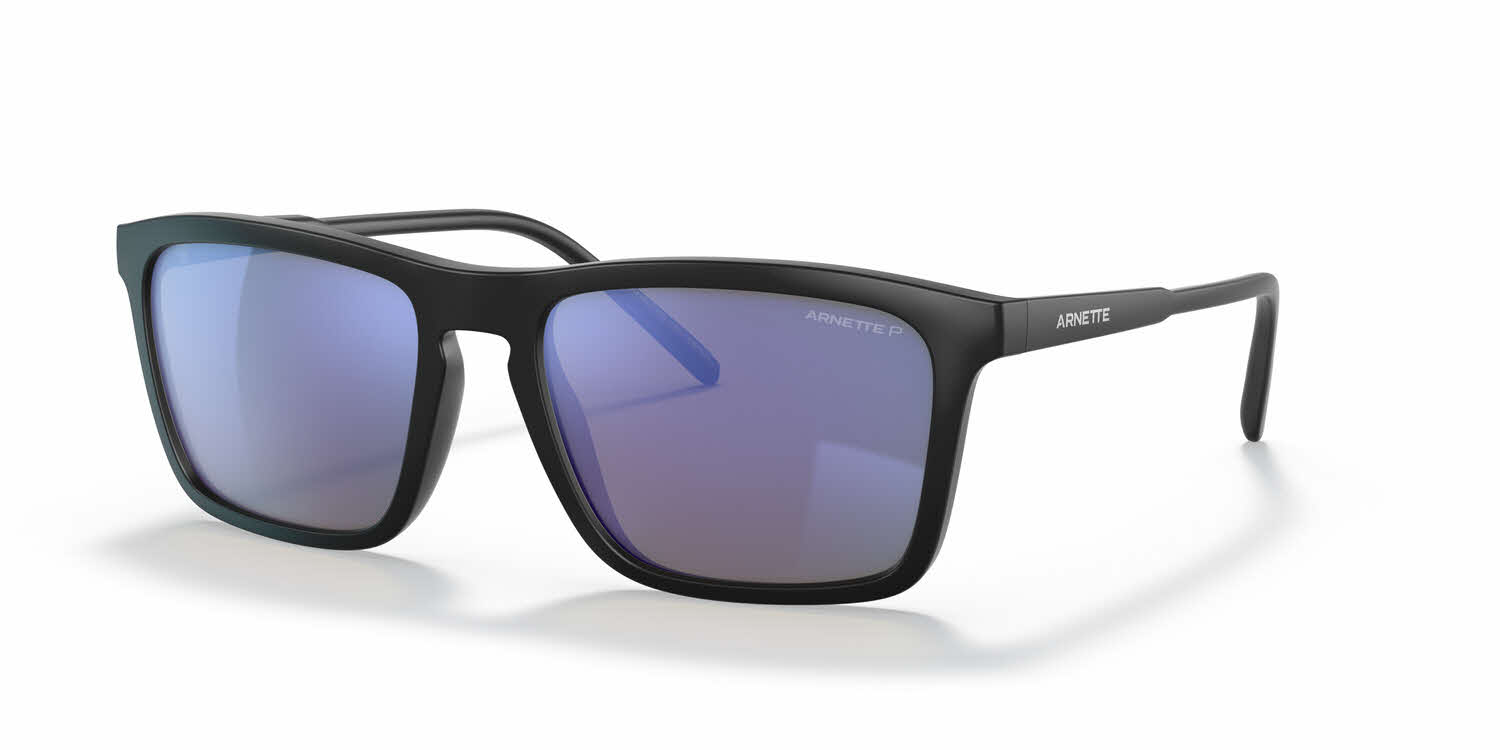  polarized dark grey mirror water lens/matte black