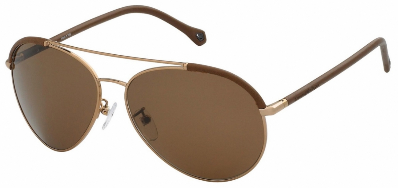  brown polarized/gold honey leather