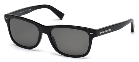  shiny black/smoke polarized