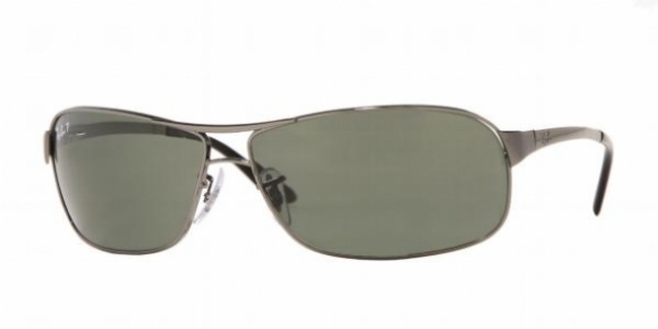  gunmetal/polarized green crystal